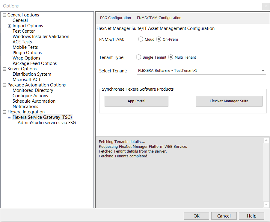 Flexera Integration / FNMS/ITAM Configuration Tab (Cloud)